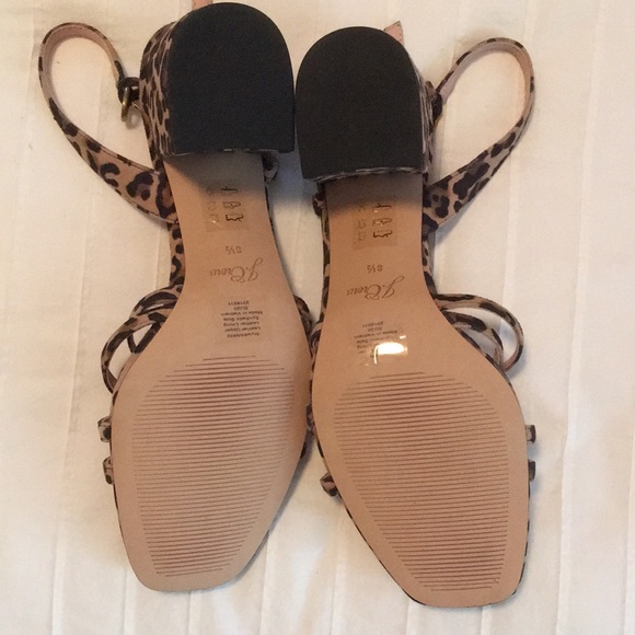 J Crew leopard print suede Odette sandal - Picture 4 of 5